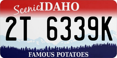 ID license plate 2T6339K
