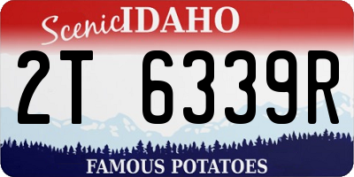 ID license plate 2T6339R
