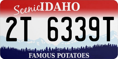 ID license plate 2T6339T