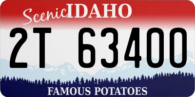 ID license plate 2T6340O