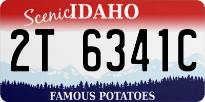 ID license plate 2T6341C