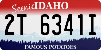 ID license plate 2T6341I