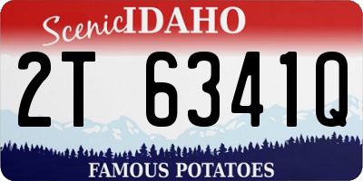 ID license plate 2T6341Q