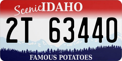 ID license plate 2T6344O