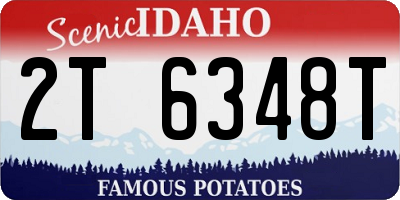 ID license plate 2T6348T