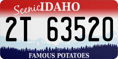 ID license plate 2T6352O
