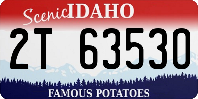 ID license plate 2T6353O