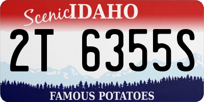 ID license plate 2T6355S