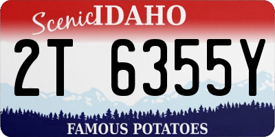 ID license plate 2T6355Y