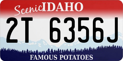 ID license plate 2T6356J
