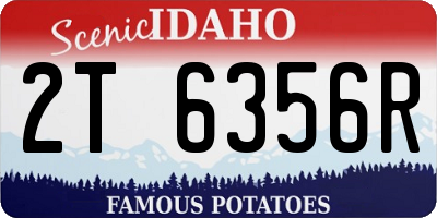 ID license plate 2T6356R