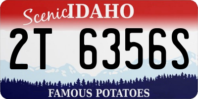 ID license plate 2T6356S