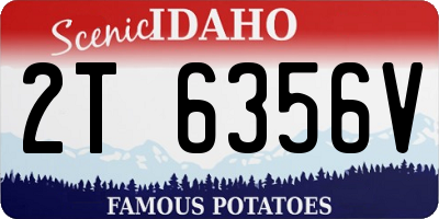 ID license plate 2T6356V