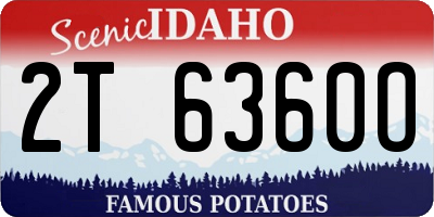 ID license plate 2T6360O