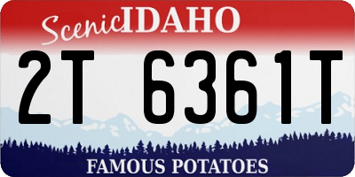 ID license plate 2T6361T