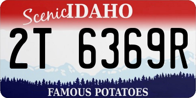 ID license plate 2T6369R