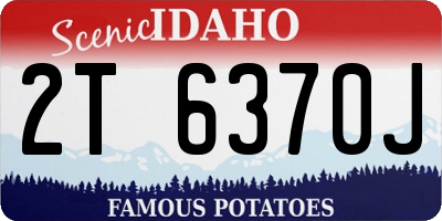 ID license plate 2T6370J