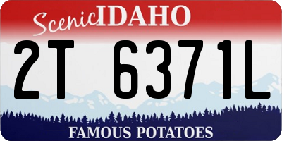 ID license plate 2T6371L