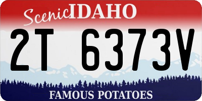 ID license plate 2T6373V