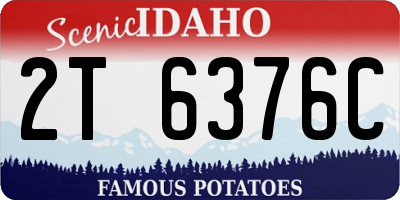 ID license plate 2T6376C
