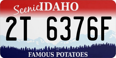 ID license plate 2T6376F