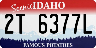 ID license plate 2T6377L