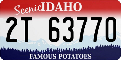ID license plate 2T6377O