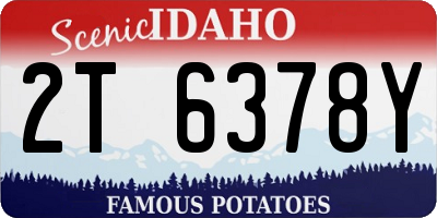 ID license plate 2T6378Y