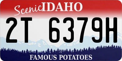 ID license plate 2T6379H