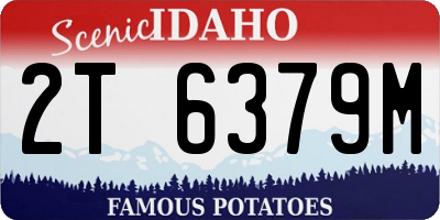 ID license plate 2T6379M