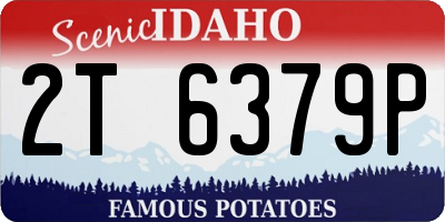 ID license plate 2T6379P