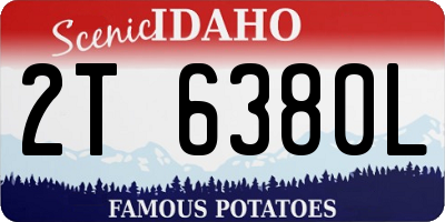 ID license plate 2T6380L