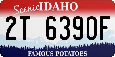 ID license plate 2T6390F