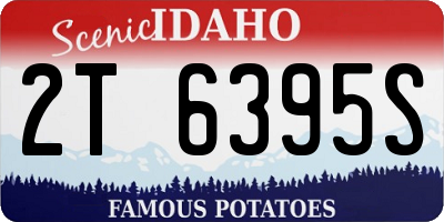 ID license plate 2T6395S