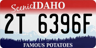 ID license plate 2T6396F