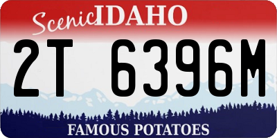 ID license plate 2T6396M
