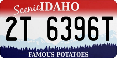 ID license plate 2T6396T