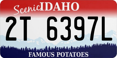 ID license plate 2T6397L