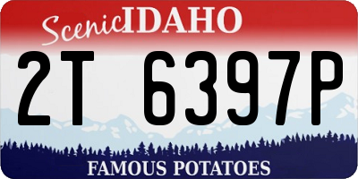 ID license plate 2T6397P