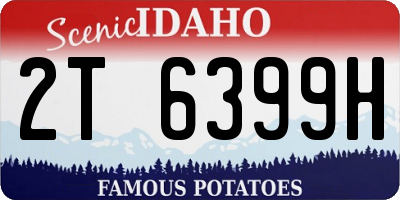 ID license plate 2T6399H
