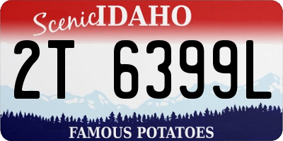 ID license plate 2T6399L