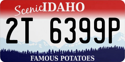 ID license plate 2T6399P