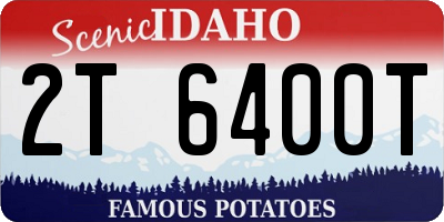ID license plate 2T6400T