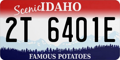 ID license plate 2T6401E