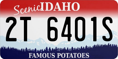 ID license plate 2T6401S