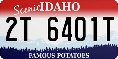 ID license plate 2T6401T
