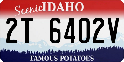 ID license plate 2T6402V