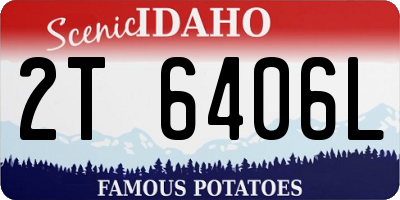 ID license plate 2T6406L
