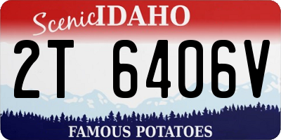 ID license plate 2T6406V