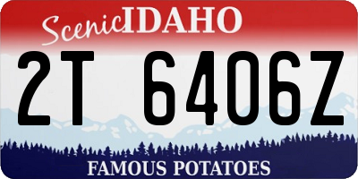ID license plate 2T6406Z
